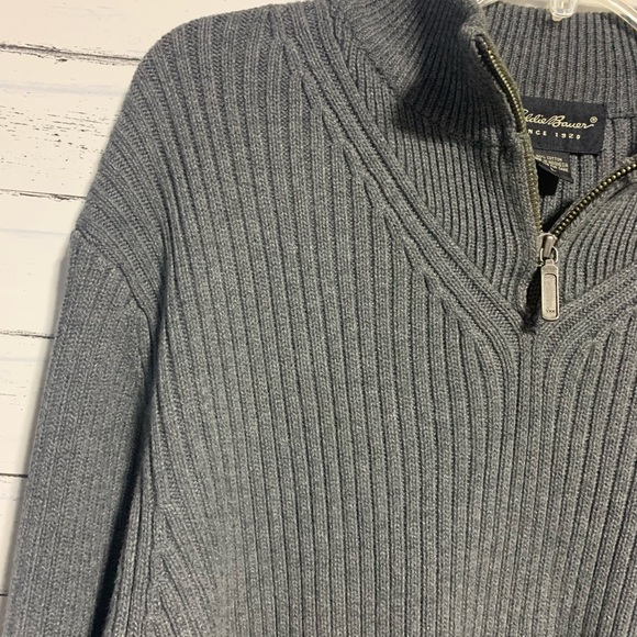 Eddie Bauer Men’s Sweater Pullover - Gray, Size L - Picture 3 of 12